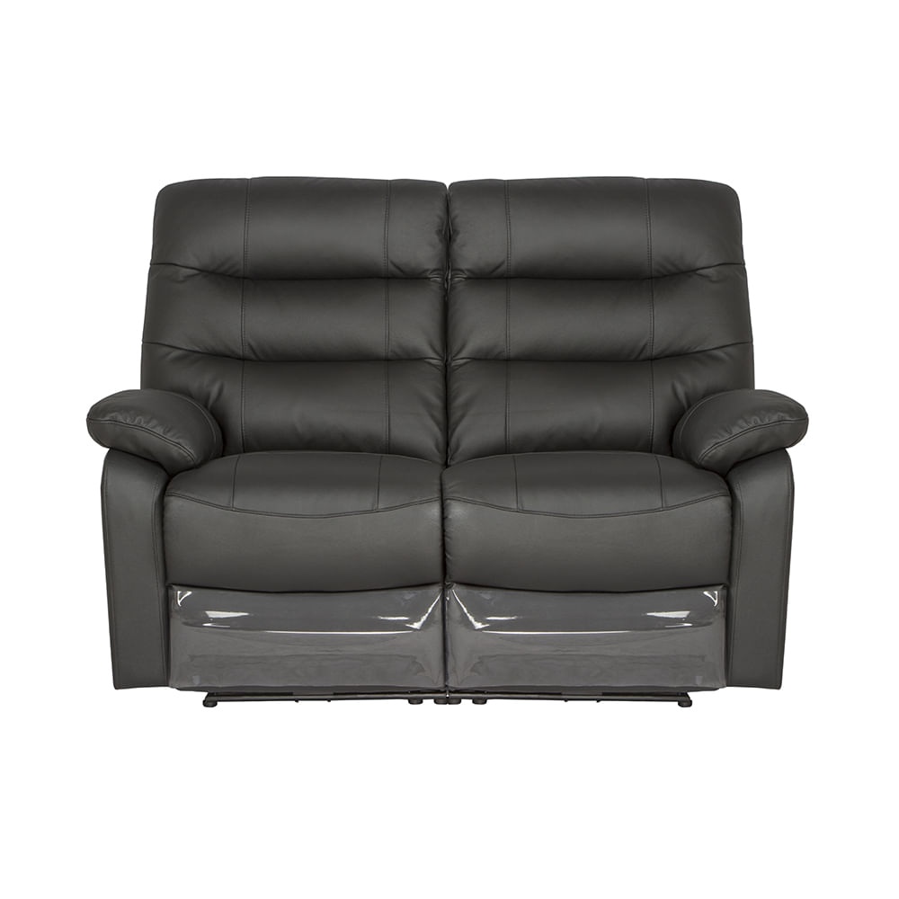 sofa 2p reclinable milan electrico negro