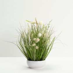 Planta-Artificial-Meadow-Flowers-40Cm-Blanco-Crema