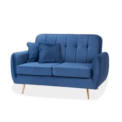 Sofa-2P-Fuji-Azul-Dorada