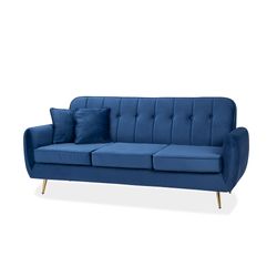Sofa-3P-Fuji-Azul-Dorada