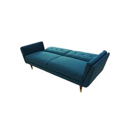 Sofa-Cama-Malta-Tela-Azul-Dorado